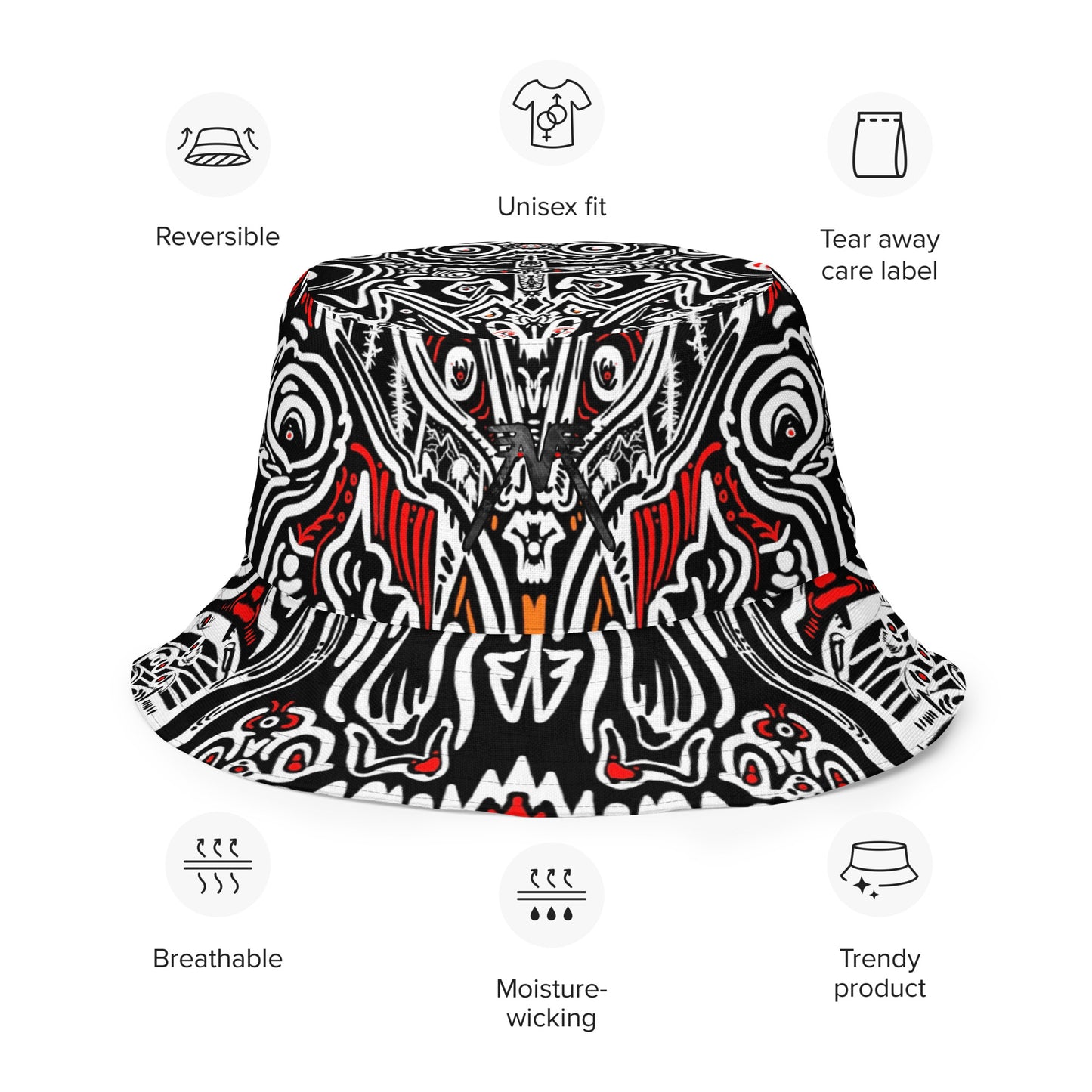 Monstrosity Reversible bucket hat