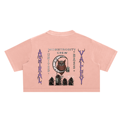 Astral Valley Snow Washed Crop Top