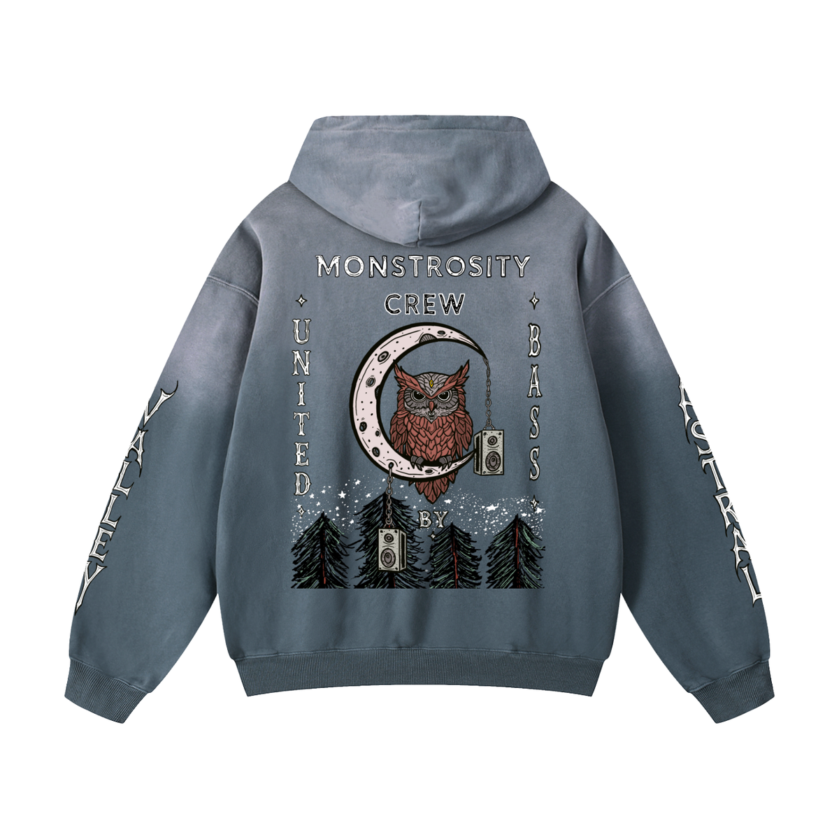 Astral valley Heavyweight Sunfade Oversized Hoodie