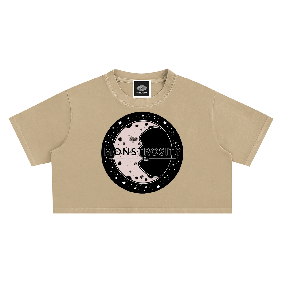 Astral Valley Snow Washed Crop Top
