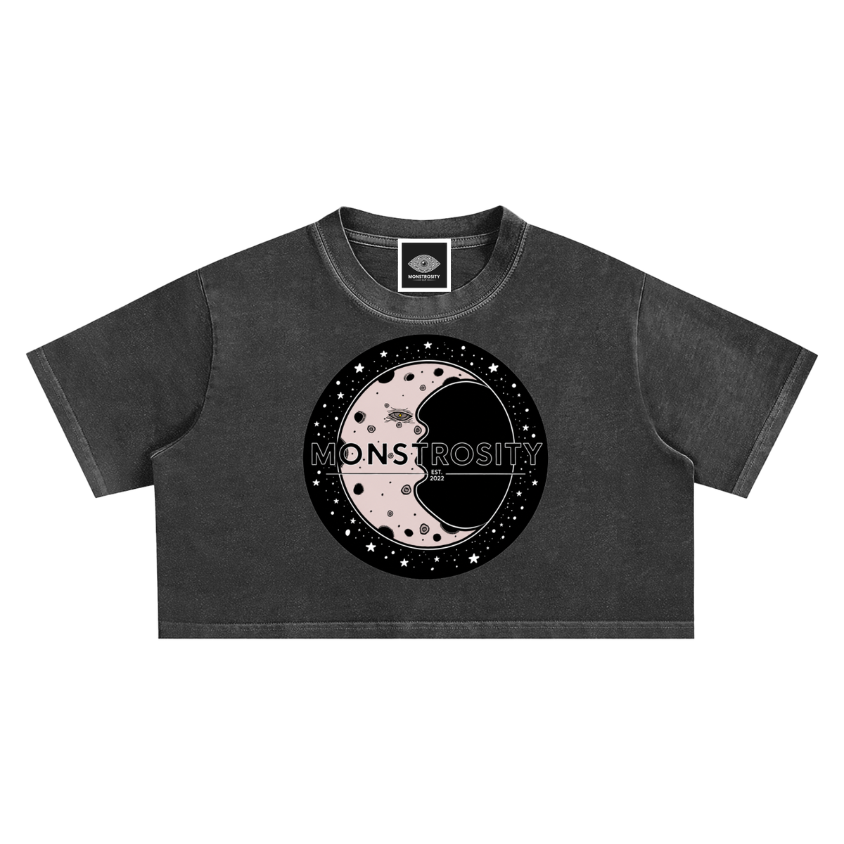 Astral Valley Snow Washed Crop Top