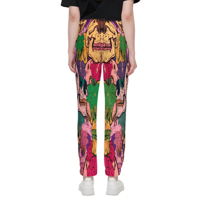 💀Skulls & Roses🌹 Unisex Casual Fit Jogging Pants-Cotton Feel